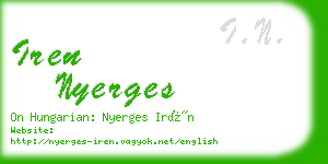 iren nyerges business card